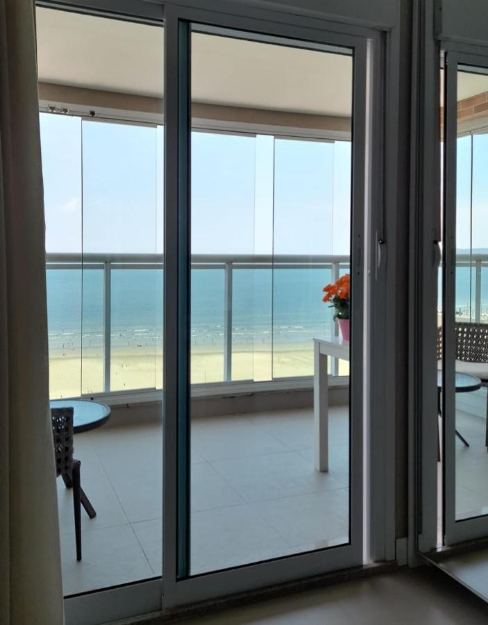 Apto Top Com Vista Pro Mar Em Condominio Completo Em Frente A Praia! Santos  Exteriör bild