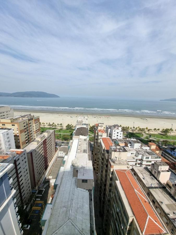 Apto Top Com Vista Pro Mar Em Condominio Completo Em Frente A Praia! Santos  Exteriör bild