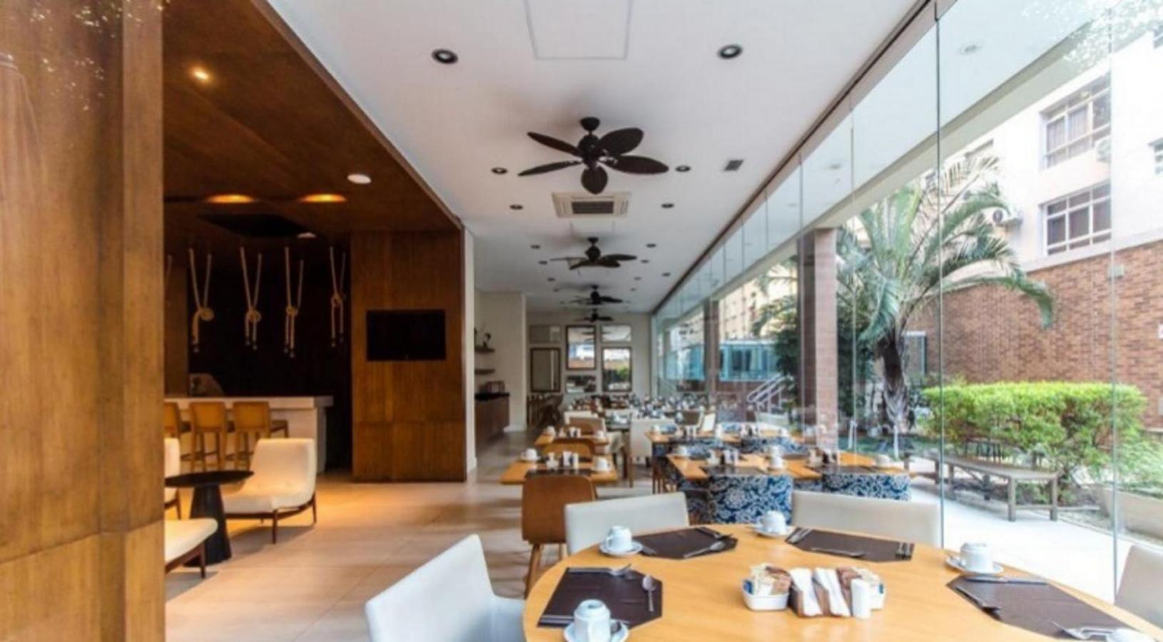 Apto Top Com Vista Pro Mar Em Condominio Completo Em Frente A Praia! Santos  Exteriör bild