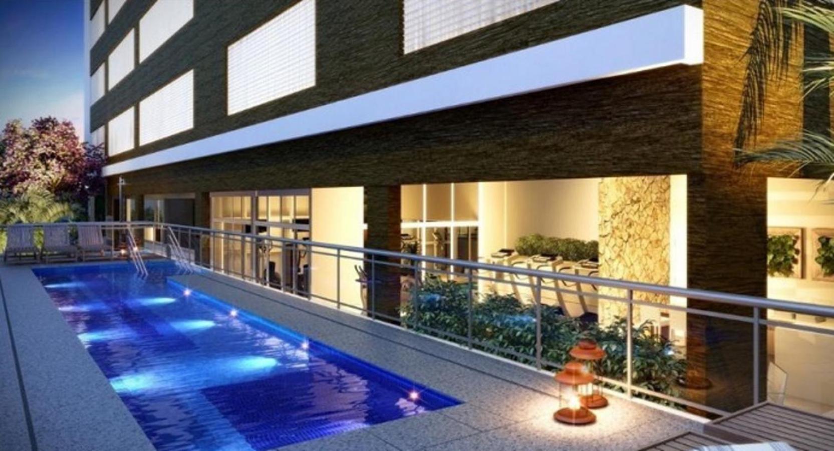 Apto Top Com Vista Pro Mar Em Condominio Completo Em Frente A Praia! Santos  Exteriör bild