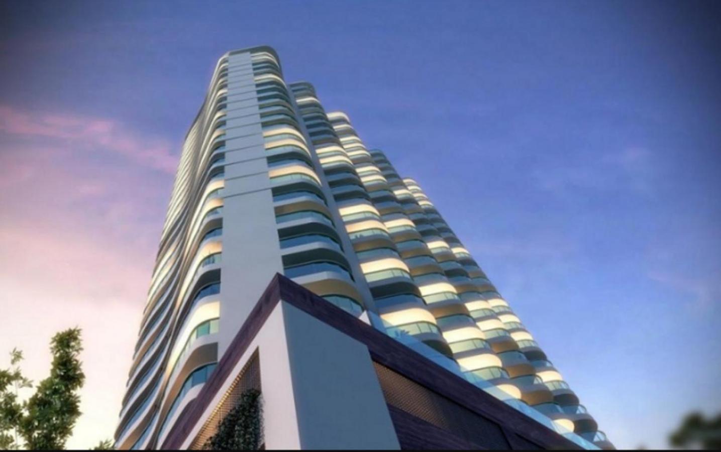 Apto Top Com Vista Pro Mar Em Condominio Completo Em Frente A Praia! Santos  Exteriör bild