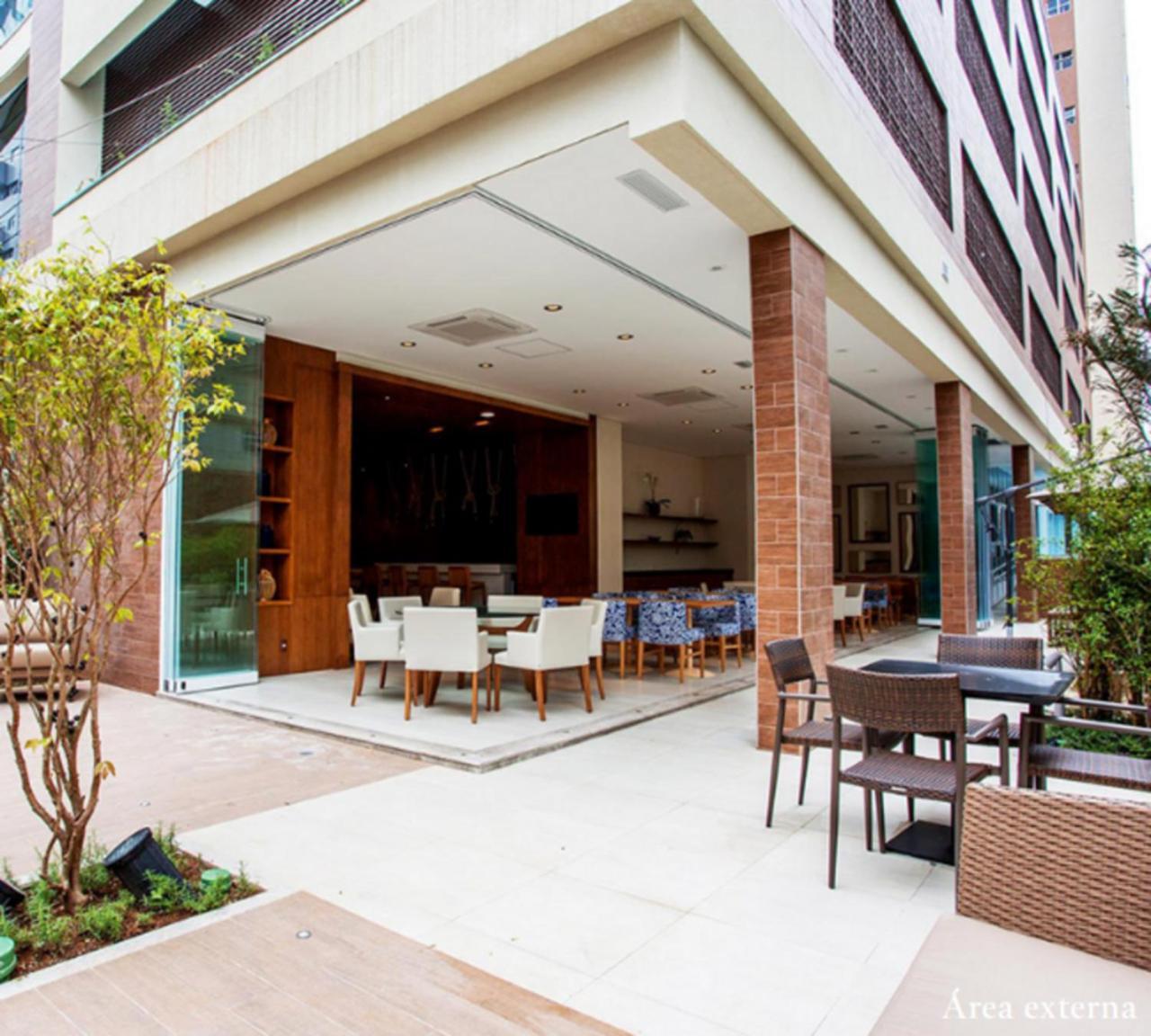 Apto Top Com Vista Pro Mar Em Condominio Completo Em Frente A Praia! Santos  Exteriör bild